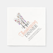 Serviette En Papier serviettes de bon thanksgiving (Devant)