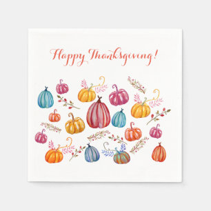 Serviette En Papier Serviettes de bon thanksgiving