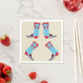 Serviette En Papier Serviettes de bottes de cowboy (En situation)