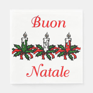 Serviette En Papier Serviettes de Buon Natale