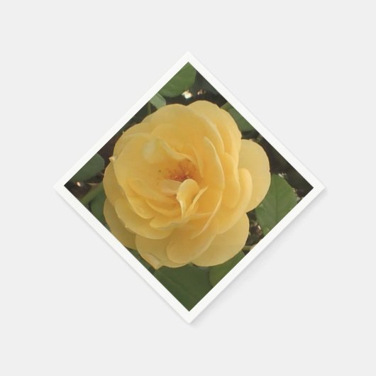 Serviette En Papier Serviettes de camélia jaune (Coin)