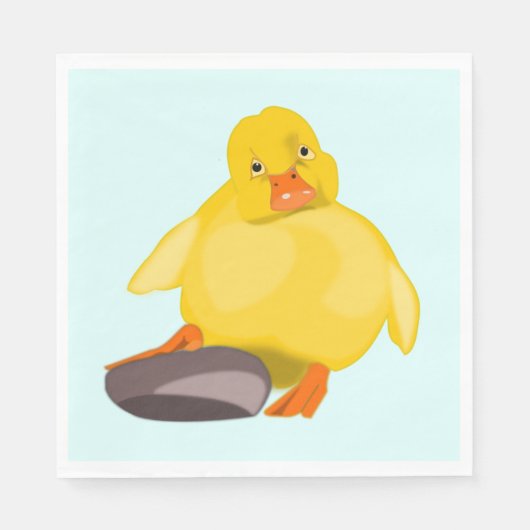 Serviette En Papier Serviettes de canard jaune (Devant)