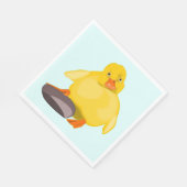 Serviette En Papier Serviettes de canard jaune (Coin)