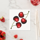 Serviette En Papier Serviettes de cerises douces (En situation)