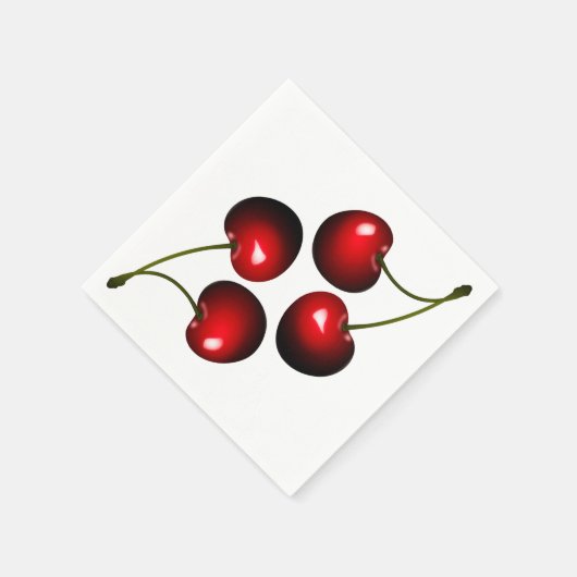 Serviette En Papier Serviettes de cerises douces (Coin)
