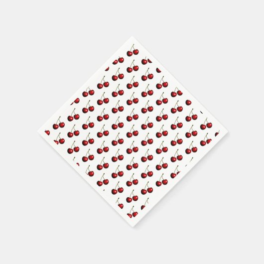Serviette En Papier Serviettes de cerises fraîches (Coin)