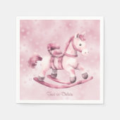 Serviette En Papier Serviettes de Cheval Roses (Devant)