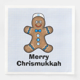 Serviette En Papier Serviettes de Chrismukkah pour homme en pain d'épi