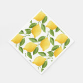 Serviette En Papier Serviettes de citrons brillantes (Coin)