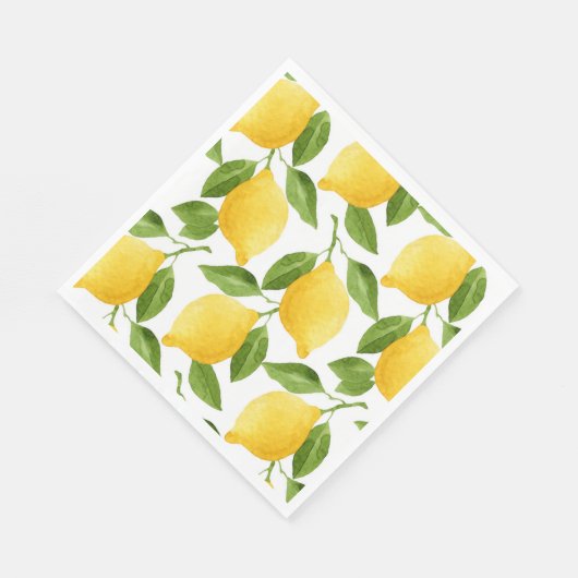 Serviette En Papier Serviettes de citrons brillantes (Coin)