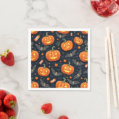 Serviette En Papier Serviettes de citrouille Halloween (En situation)
