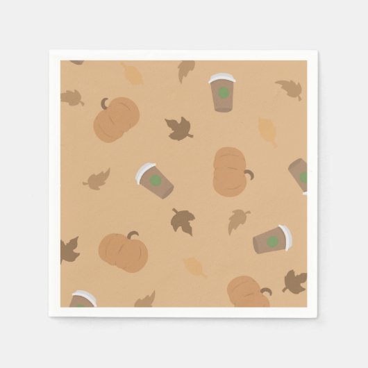 Serviette En Papier Serviettes de Citrouille saisonnier (Devant)
