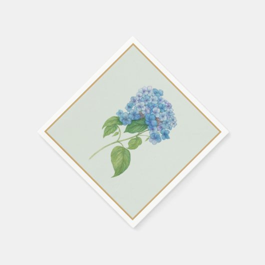 Serviette En Papier Serviettes de cocktail à motif Hydrangea Bleu — El (Coin)