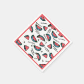 Serviette En Papier Serviettes de cocktail à motif pastèque (Coin)