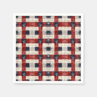 Serviette En Papier Serviettes de cocktail à treillis Americana