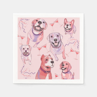 Serviette En Papier Serviettes de cocktail Art Pop Pastel Mignon pour
