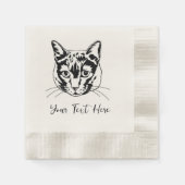 Serviette En Papier Serviettes de cocktail avec portrait de compagnie  (Devant)