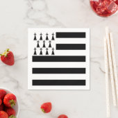 Serviette En Papier Serviettes de cocktail breton (standard) (En situation)