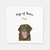 Serviette En Papier Serviettes de cocktail Brown Lab (Devant)