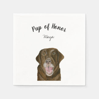 Serviette En Papier Serviettes de cocktail Brown Lab