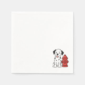 Serviette En Papier Serviettes de cocktail Chien et Bouche d'incendie