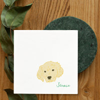 Serviettes de cocktail Chien Golden Retriever