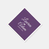 Serviette En Papier Serviettes de cocktail | Cœur de script simple (pr (Coin)
