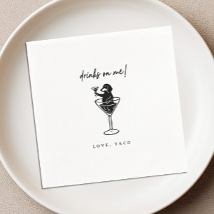 Serviette En Papier Serviettes de cocktail 'Dachshund Drinks On Me'