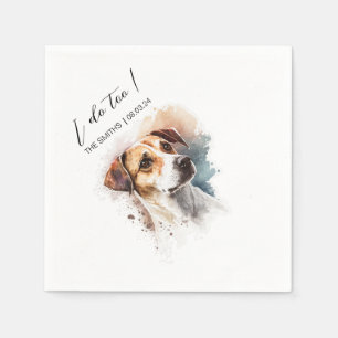Serviette En Papier Serviettes de cocktail de chien personnalisées ave