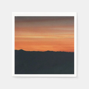 Serviette En Papier Serviettes de cocktail de coucher du soleil