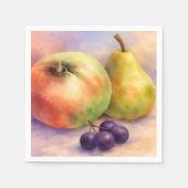 Serviette En Papier Serviettes de cocktail de fruits de ferme rustique (Devant)
