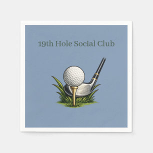 Serviette En Papier Serviettes de cocktail de golf 19th Hole Social Cl