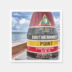 Serviette En Papier Serviettes de cocktail de Key West la Floride