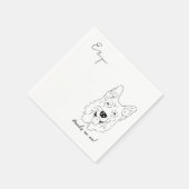 Serviette En Papier Serviettes de cocktail de mariage pour Berger Alle (Coin)