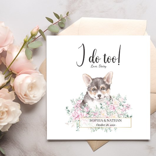 Serviette En Papier Serviettes de cocktail de mariage pour chiots Wels