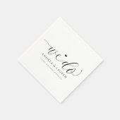 Serviette En Papier Serviettes de cocktail de mariage simple élégant s (Coin)