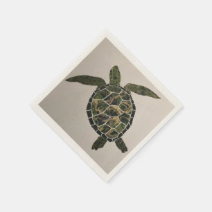 Serviette En Papier Serviettes de cocktail de tortue