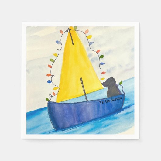 Serviette En Papier Serviettes de cocktail de vacances (Devant)