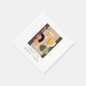 Serviette En Papier Serviettes de cocktail d'inspiration rétro dans de (Coin)