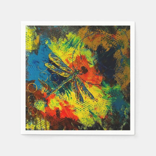 Serviette En Papier serviettes de cocktail dragonfly (Devant)