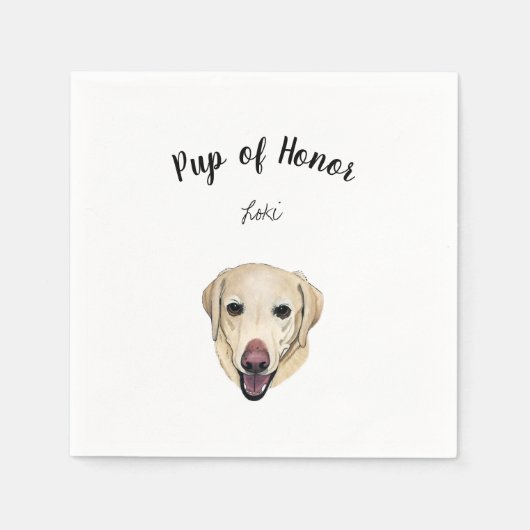 Serviette En Papier Serviettes de cocktail du laboratoire jaune (Devant)