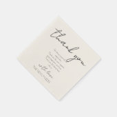 Serviette En Papier serviettes de cocktail en Merci (Coin)