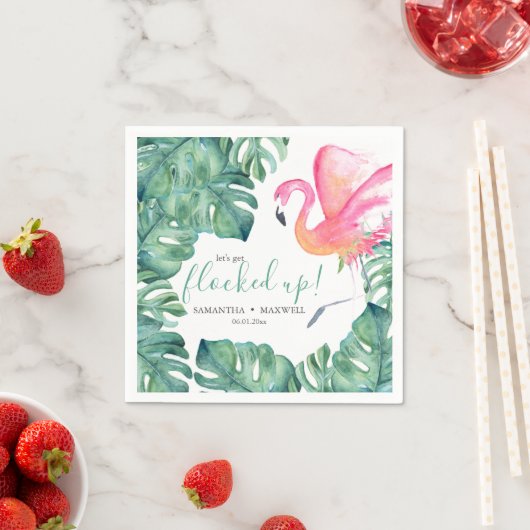 Serviette En Papier Serviettes de cocktail Let's Get Flocked Up (En situation)