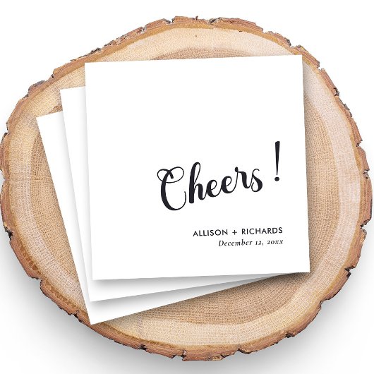 Serviette En Papier Serviettes De Cocktail Mariage Personnalisées Avec