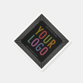 Serviette En Papier Serviettes de cocktail personnalisées avec logo de (Coin)