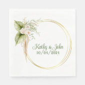 Serviette En Papier Serviettes de cocktail personnalisées et élégantes (Devant)