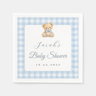 Serviette En Papier Serviettes de cocktail pour baby shower ours Prépp