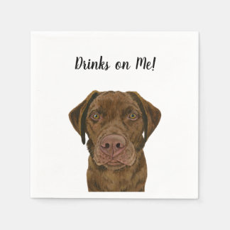 Serviette En Papier Serviettes de cocktail pour chien