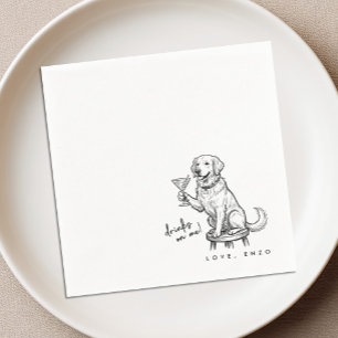 Serviette En Papier Serviettes de cocktail pour chien mignon et amusan