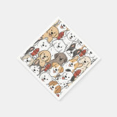 Serviette En Papier Serviettes de cocktail pour chiots (Coin)